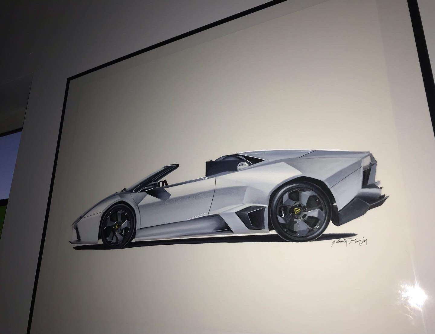 Lamborghini Reventon Roadster original drawing