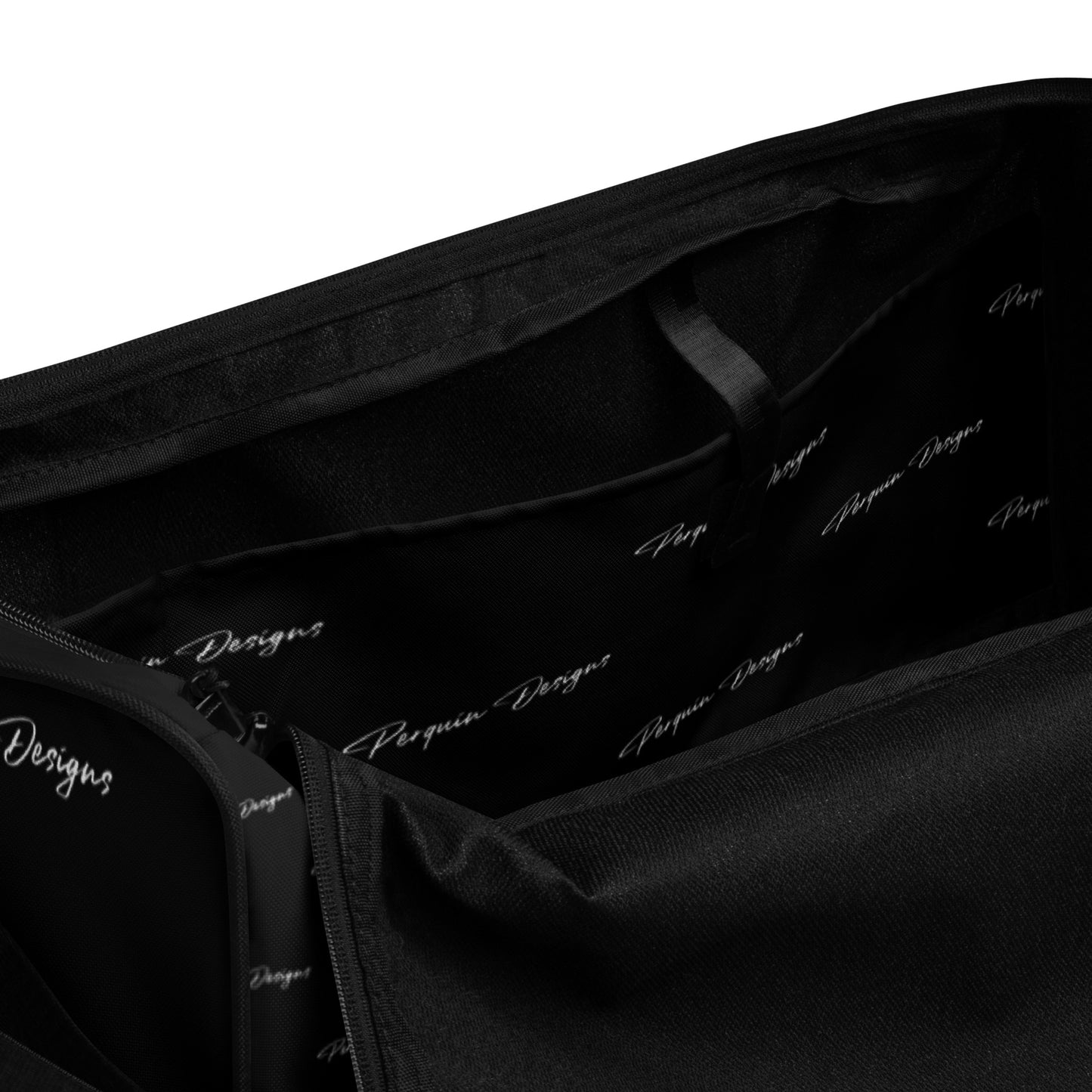 Perquin Designs Modern script Duffle bag
