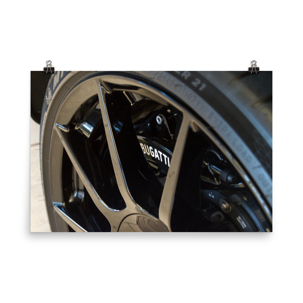 Bugatti Chiron SuperSport 300+ Brake/ Wheel Poster