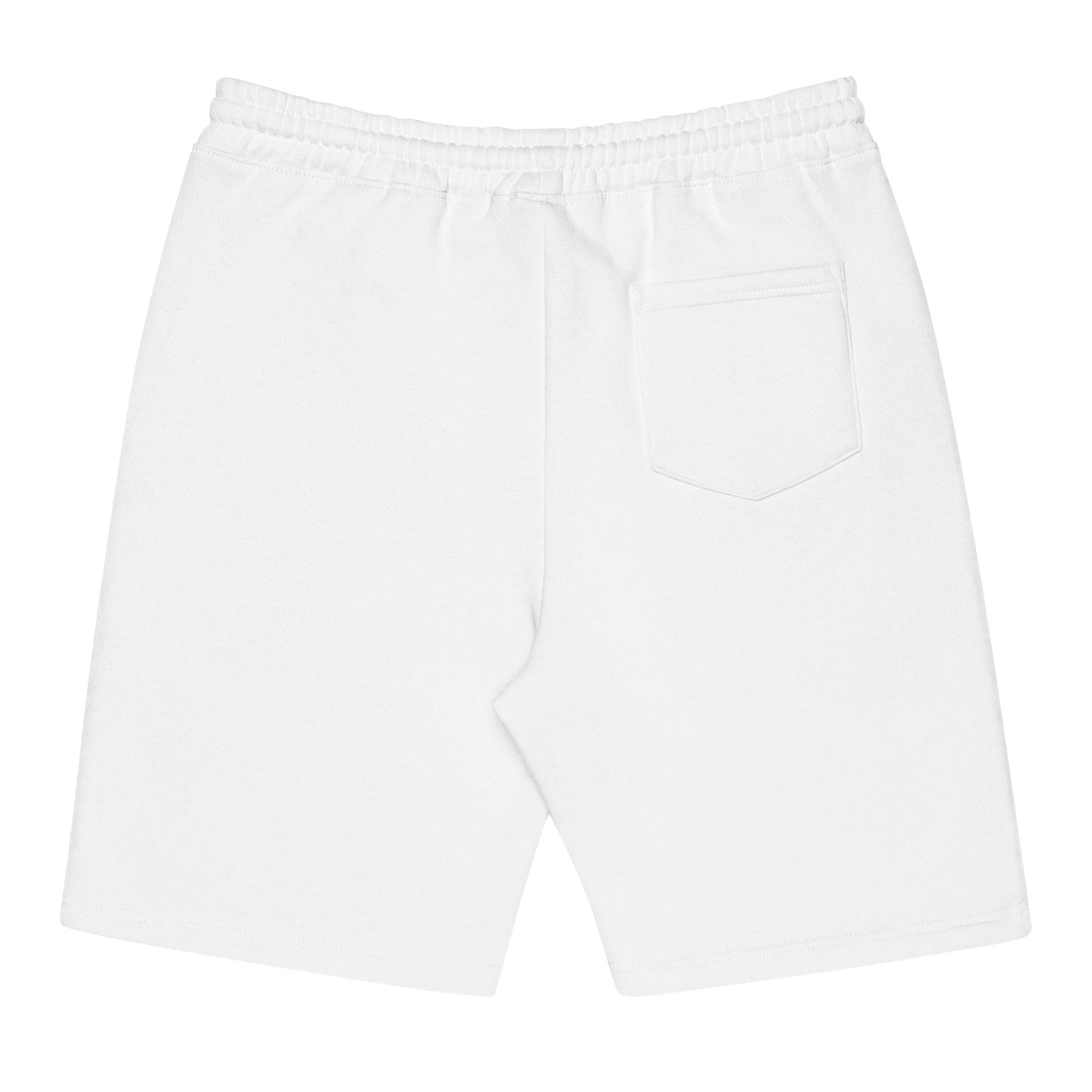 Perquin Designs Classic White logo Men's fleece shorts