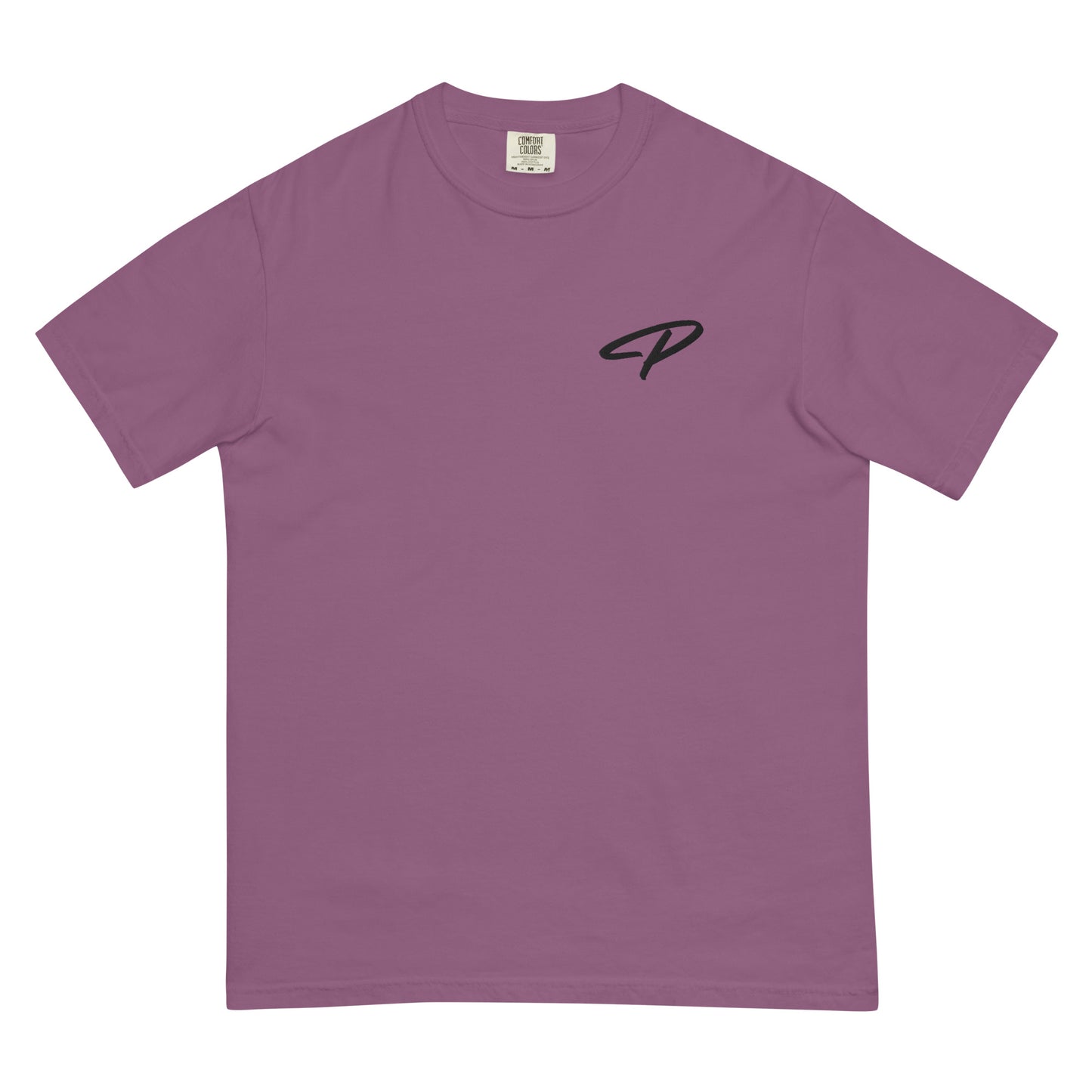 Perquin Designs Modern P black script logo tee