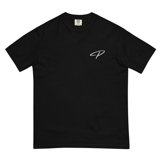 Perquin Designs modern P white logo tee