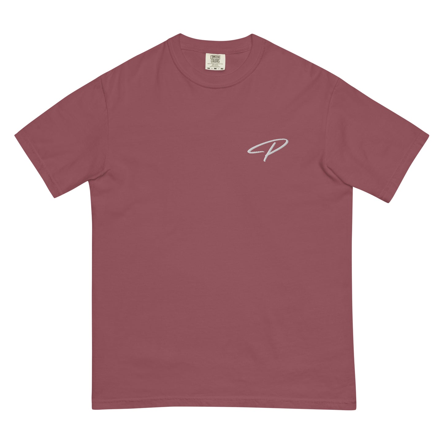 Perquin Designs modern P white logo tee