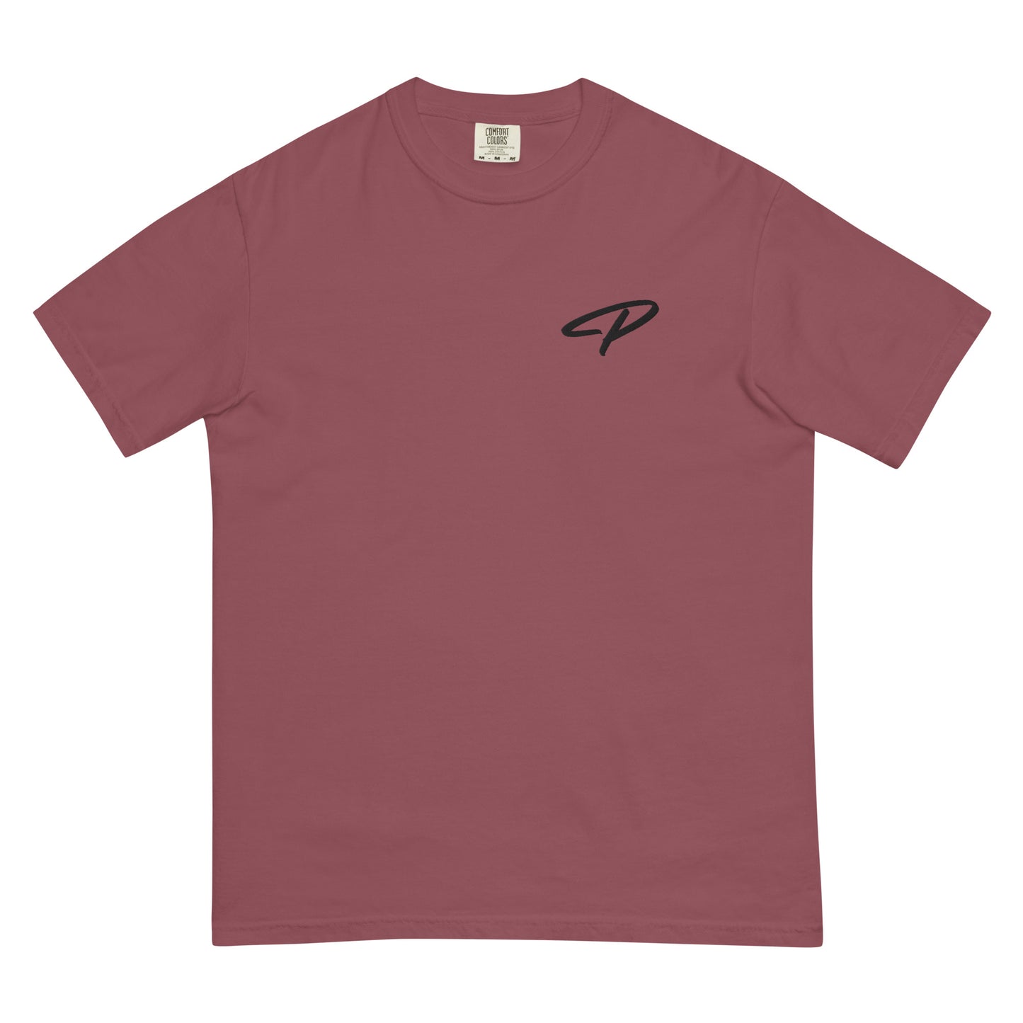Perquin Designs Modern P black script logo tee