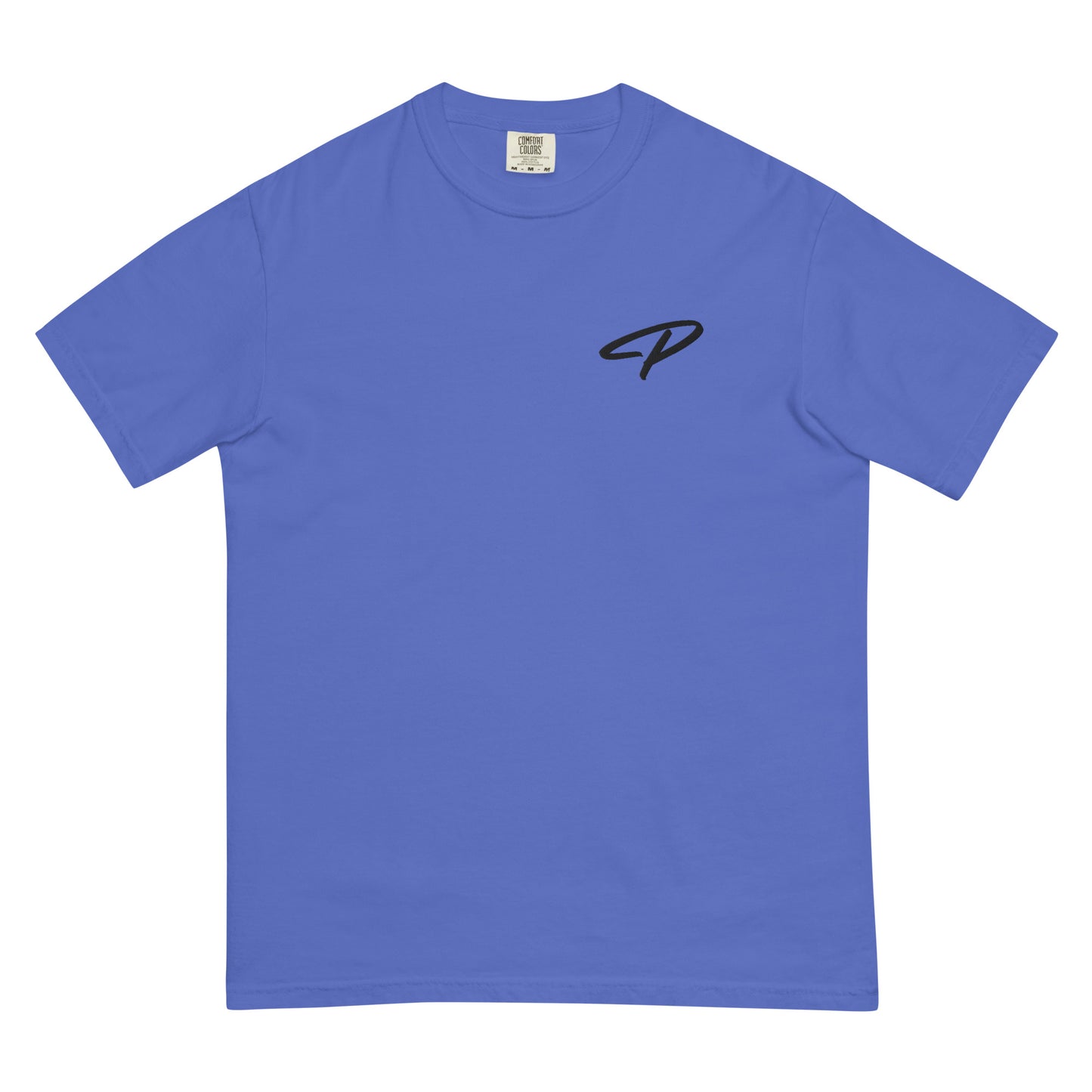 Perquin Designs Modern P black script logo tee