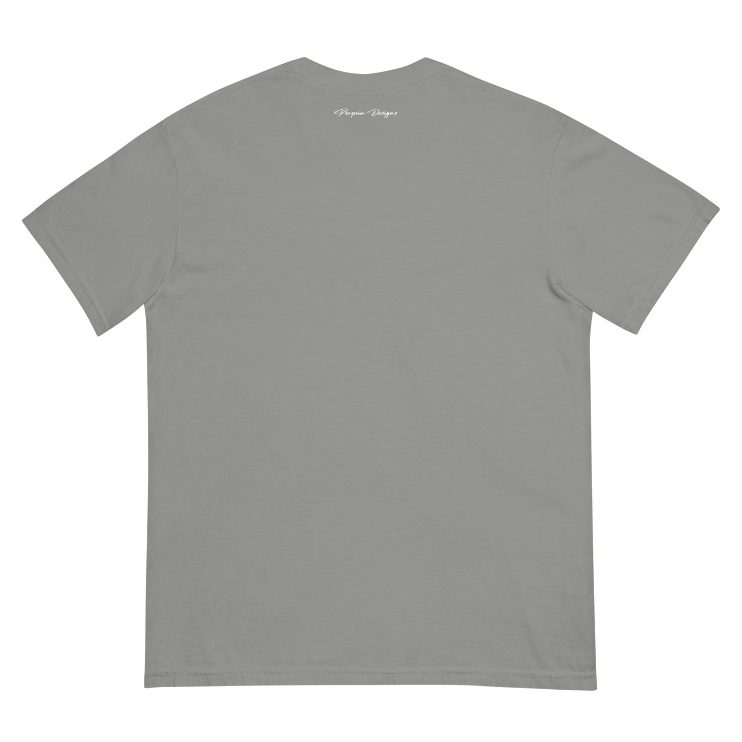 Perquin Designs modern P white logo tee