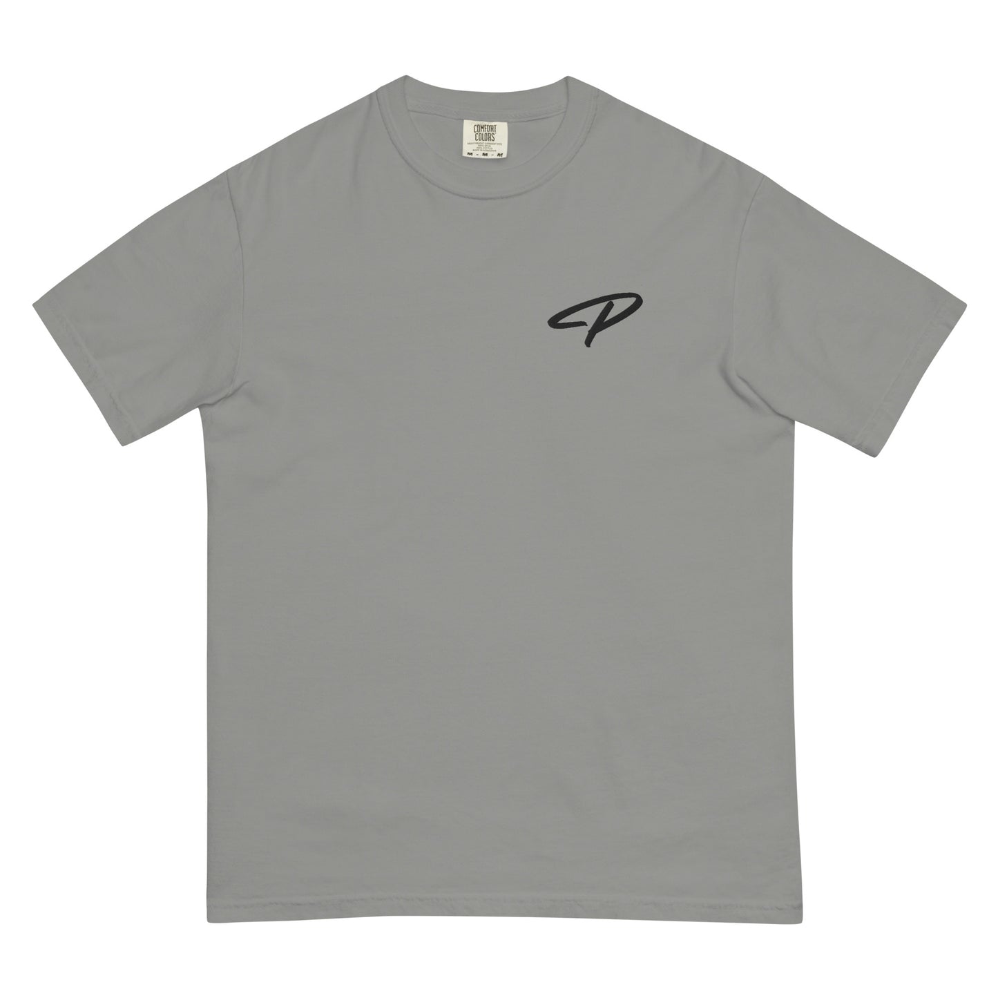 Perquin Designs Modern P black script logo tee