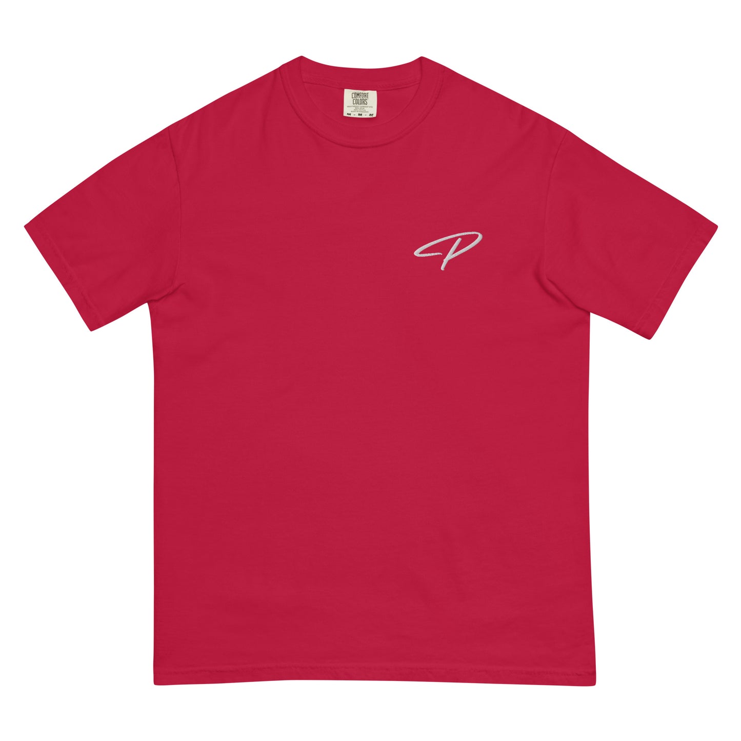 Perquin Designs modern P white logo tee