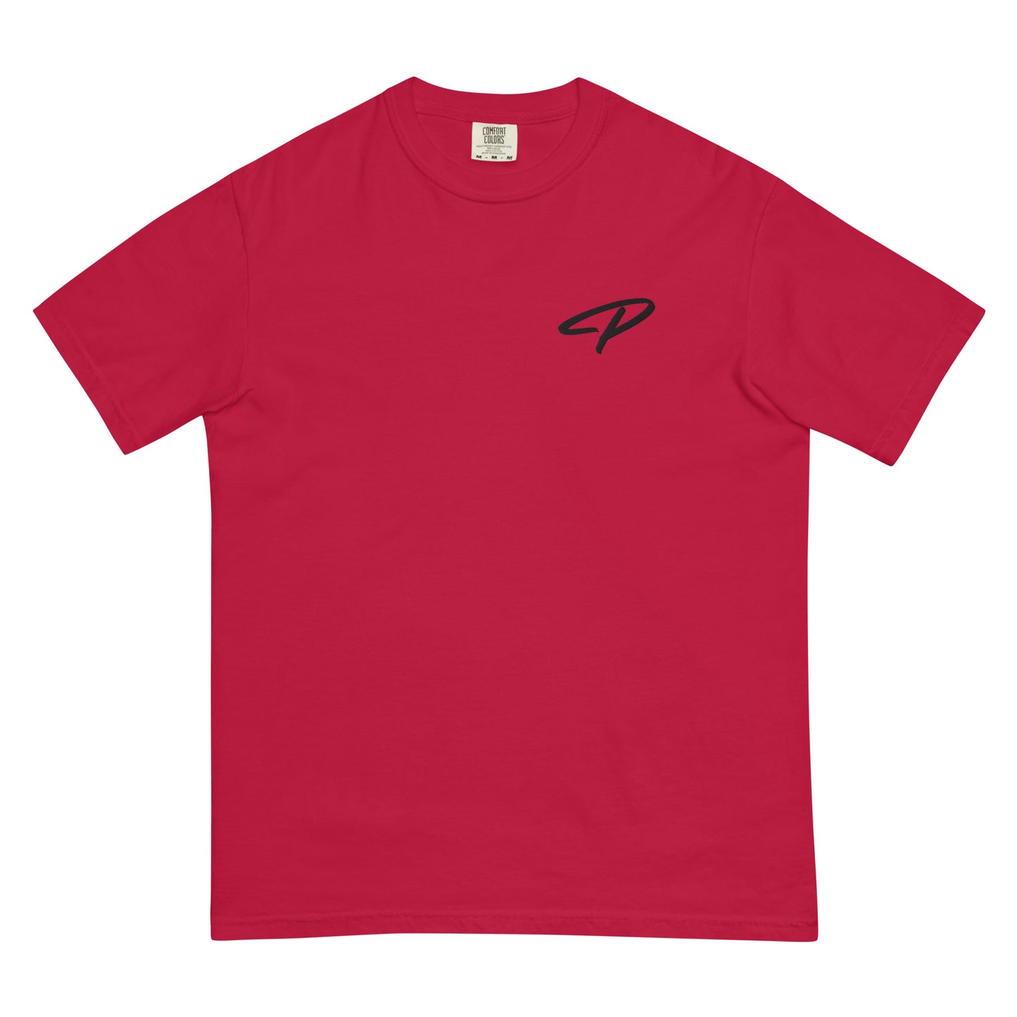 Perquin Designs Modern P black script logo tee