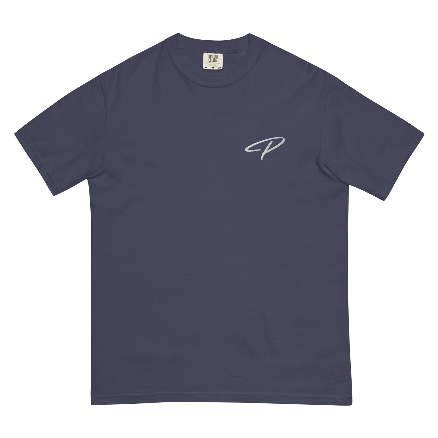 Perquin Designs modern P white logo tee