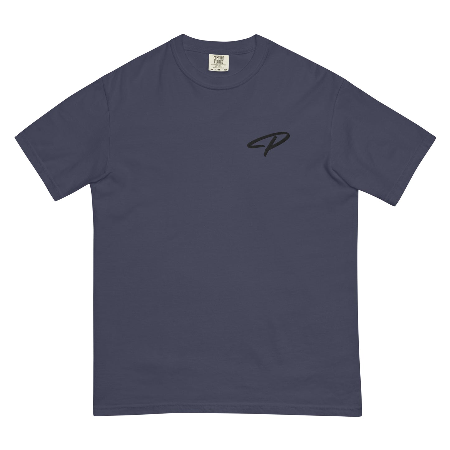 Perquin Designs Modern P black script logo tee