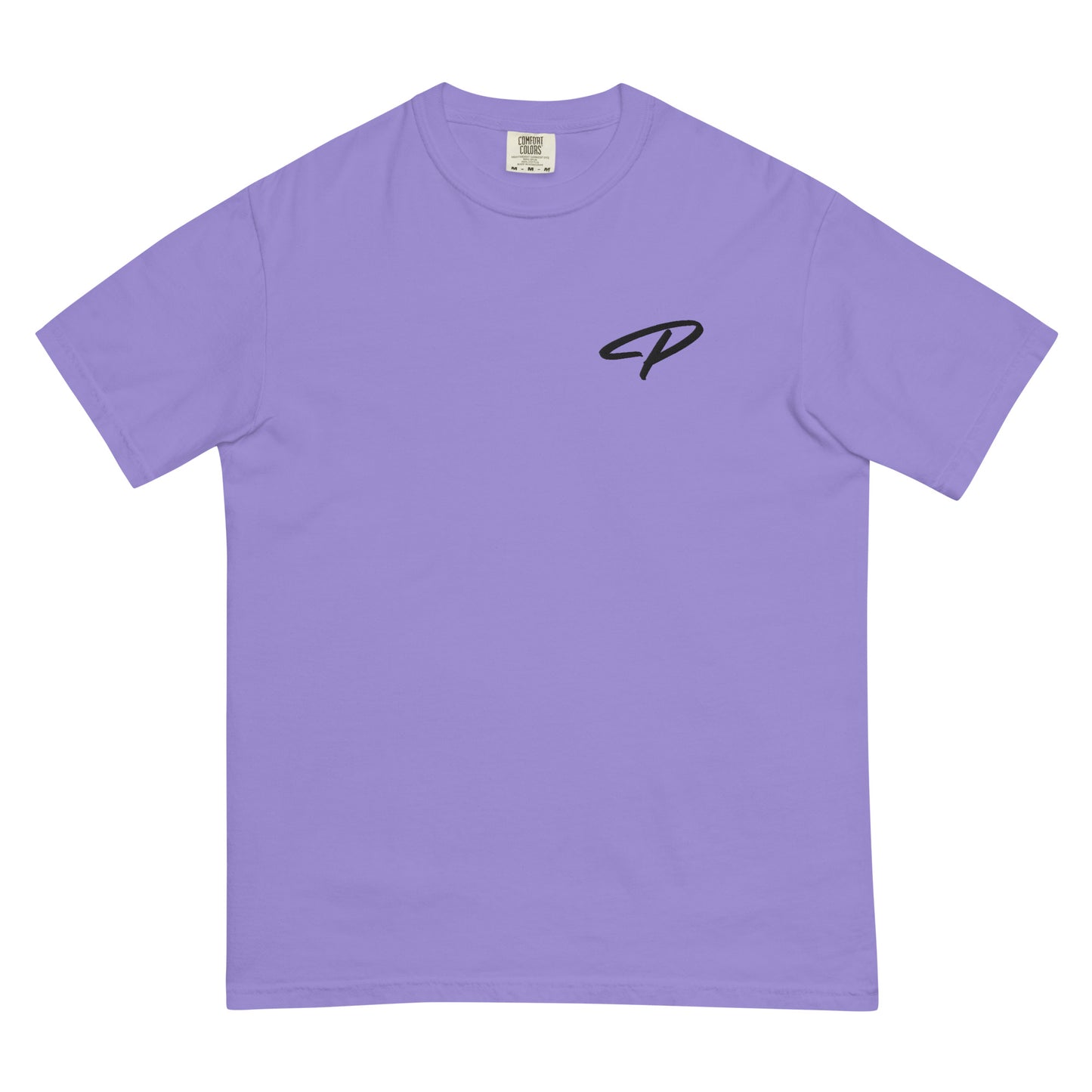 Perquin Designs Modern P black script logo tee