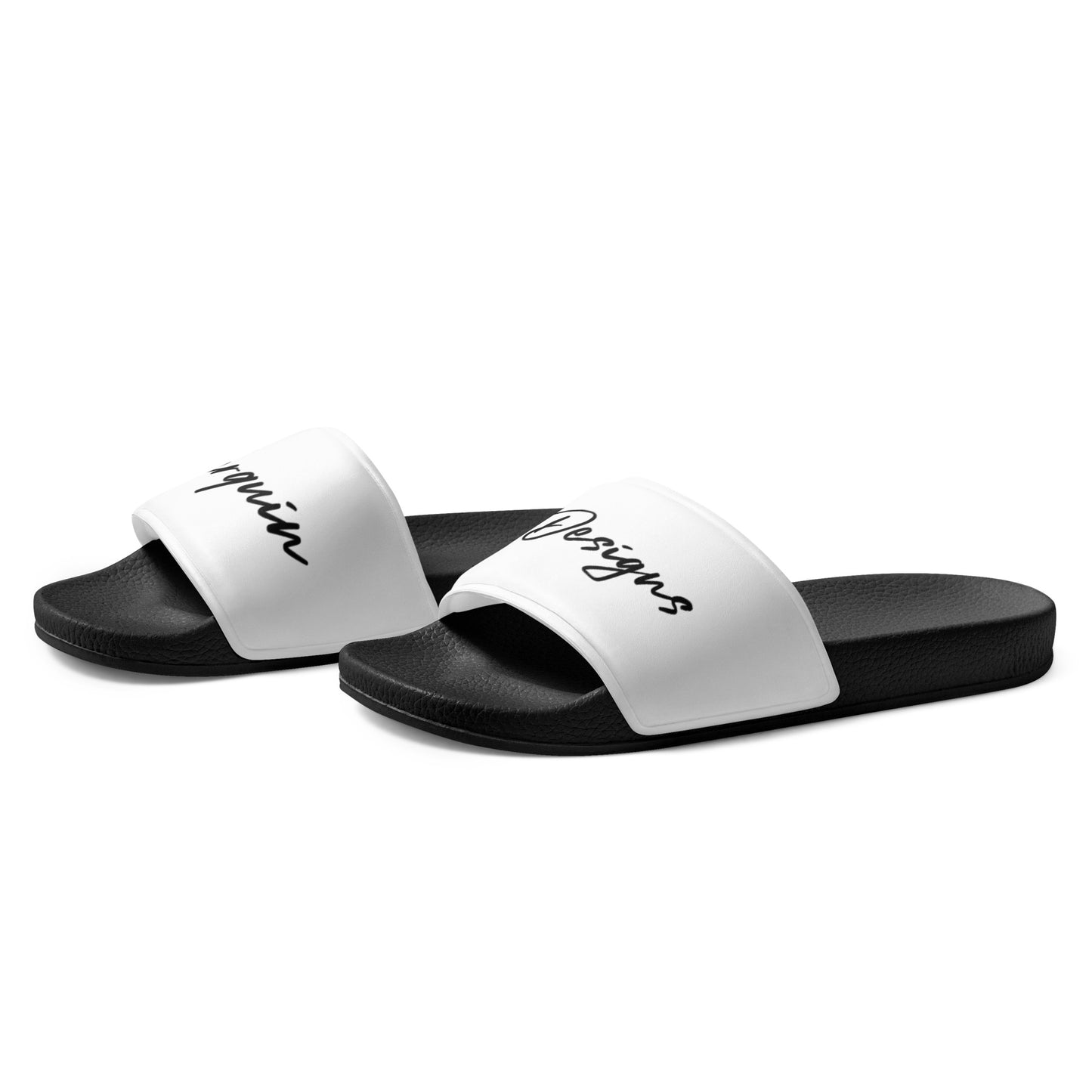 Perquin Designs Modern script logo Men’s slides