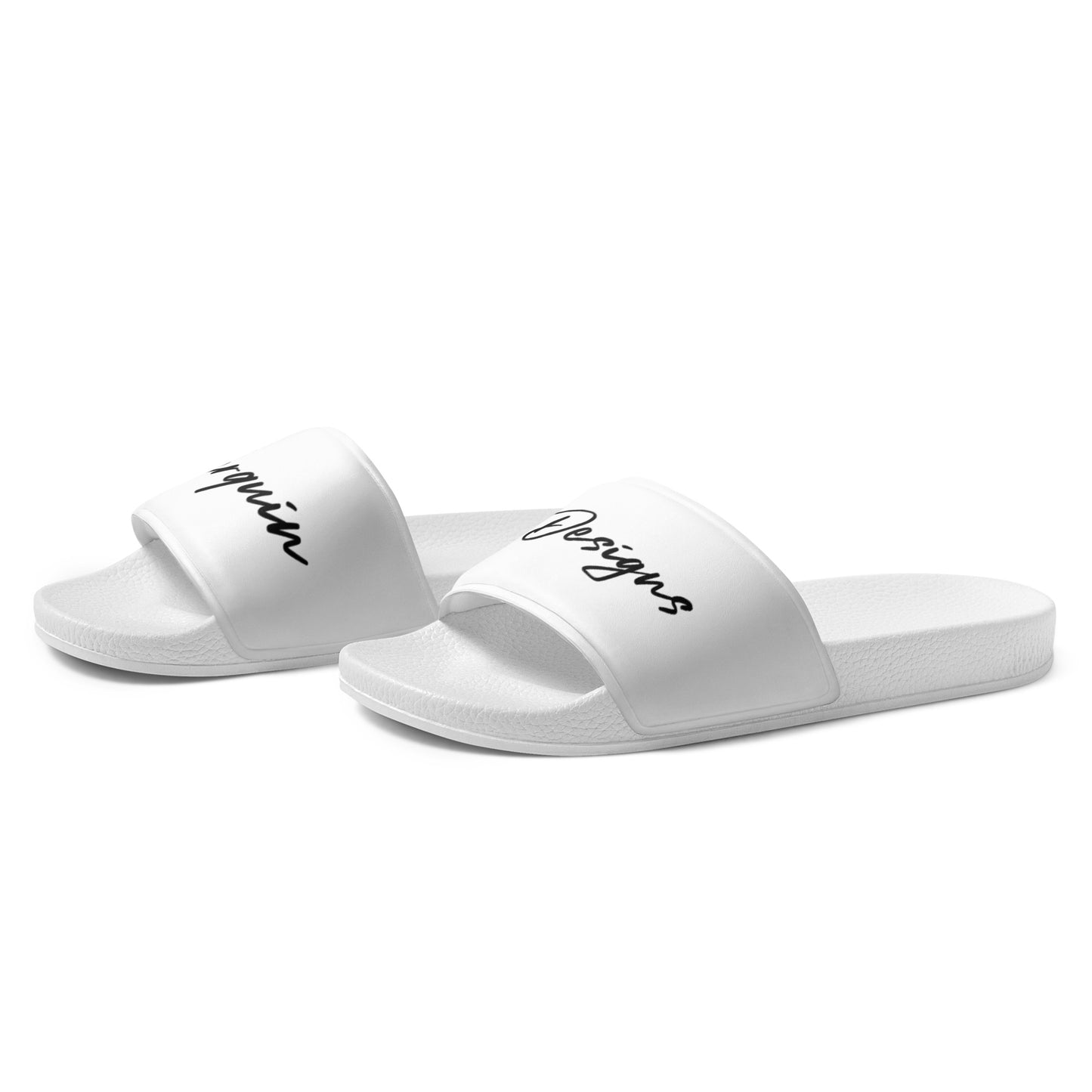 Perquin Designs Modern script logo Men’s slides