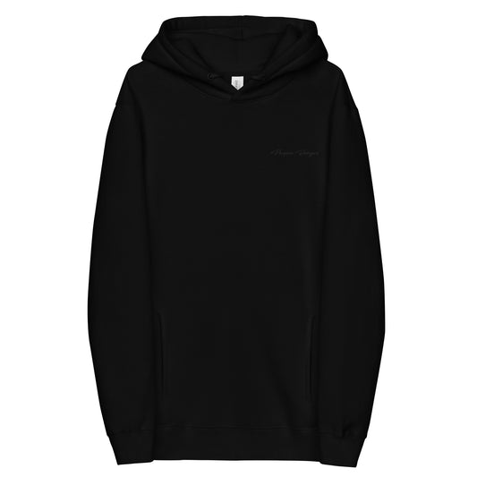 Perquin Designs Black Script ESSENTIAL hoodie