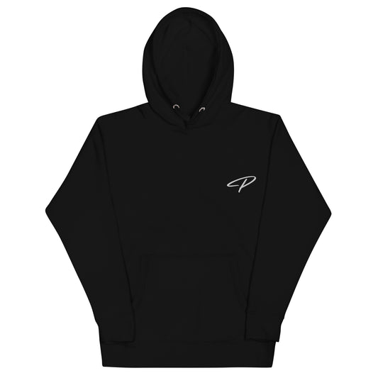 Perquin Designs Modern P logo white script everyday Hoodie