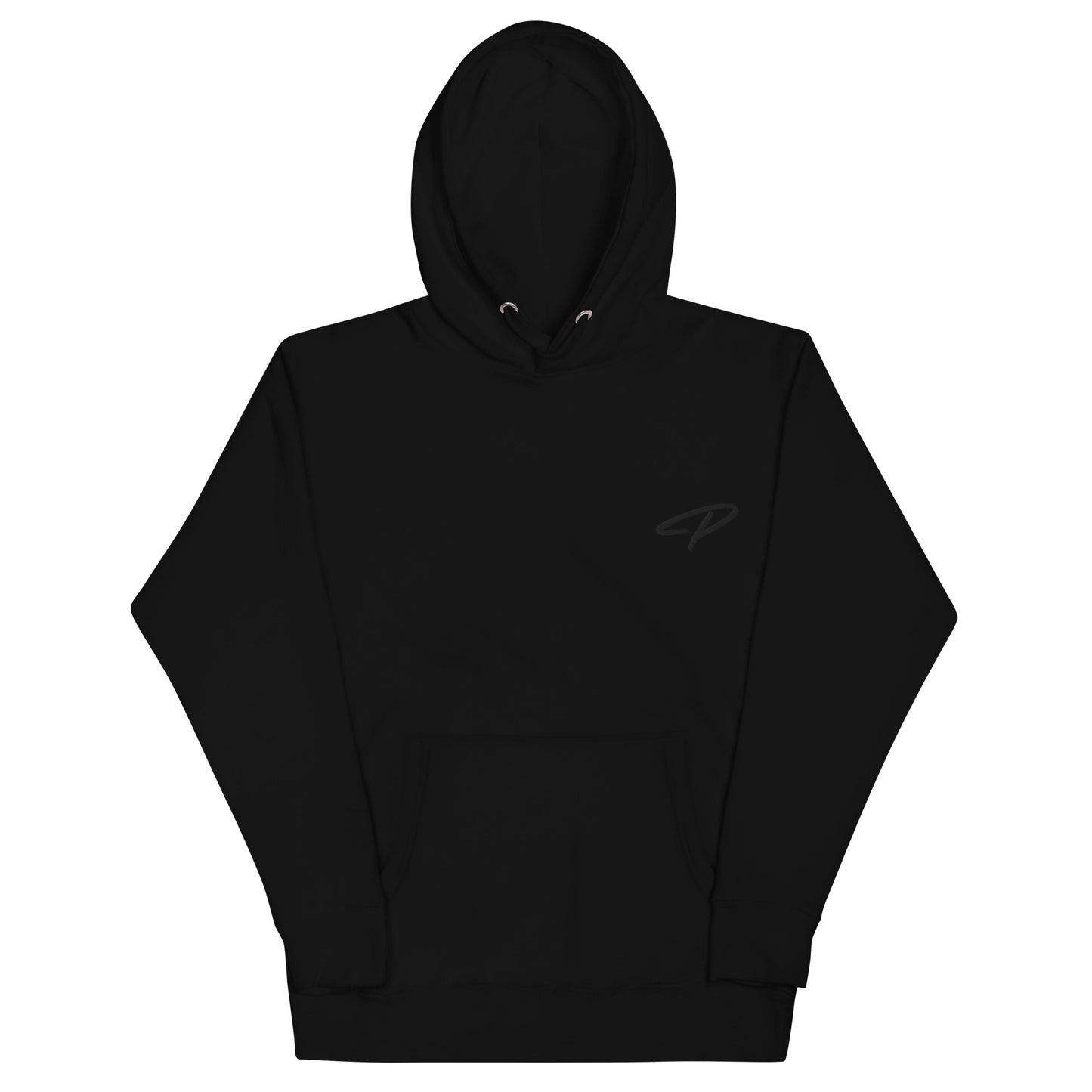 Perquin Designs Modern P black script logo everyday Hoodie