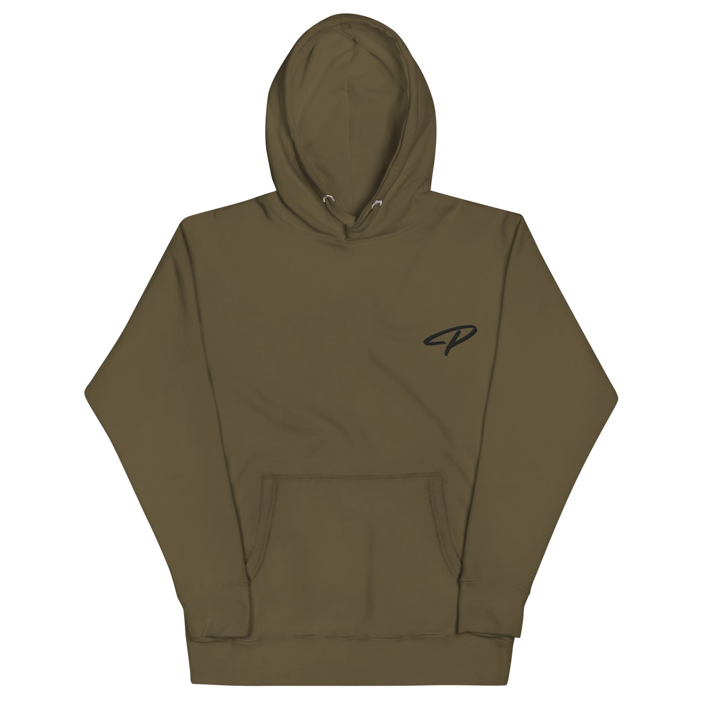 Perquin Designs Modern P black script logo everyday Hoodie