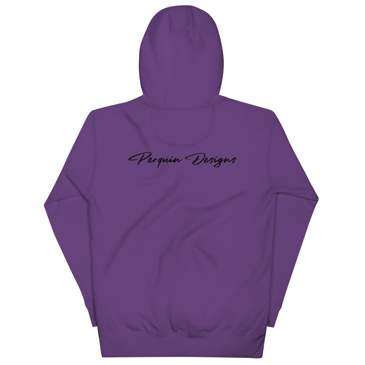 Perquin Designs Modern P black script logo everyday Hoodie