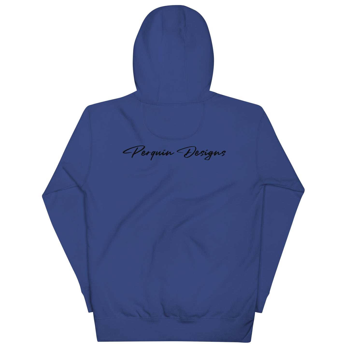 Perquin Designs Modern P black script logo everyday Hoodie