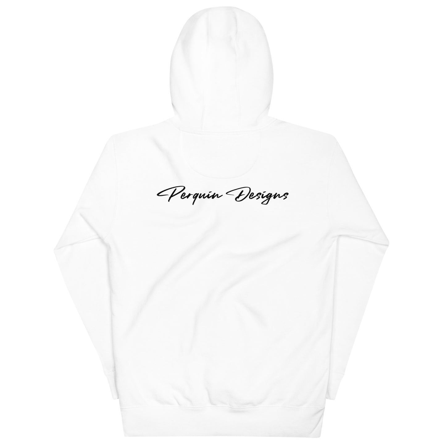 Perquin Designs Modern P black script logo everyday Hoodie
