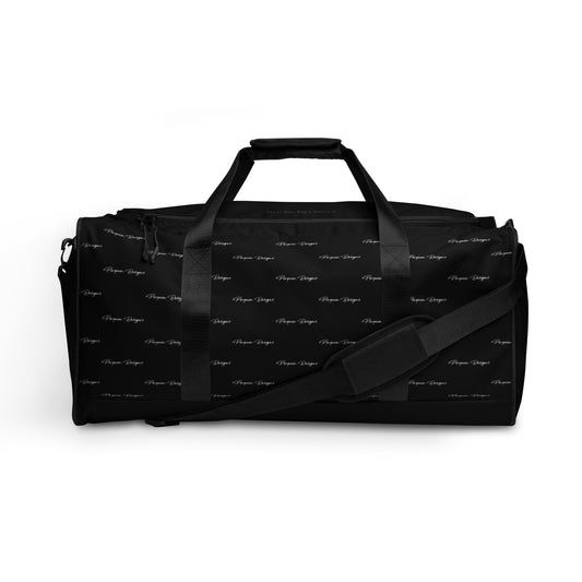 Perquin Designs Modern script Duffle bag