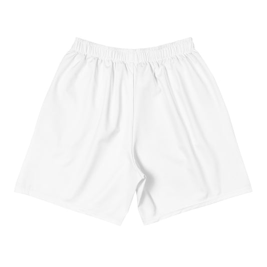Perquin Designs Classic white logo Men's Athletic Shorts
