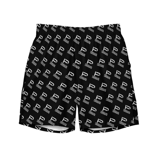 Perquin Designs Classic logo monogram Men's swim trunk shorts