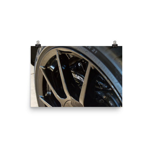Bugatti Chiron SuperSport 300+ Brake/ Wheel Poster