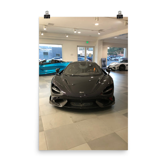 Mclaren 765LT purple front Poster