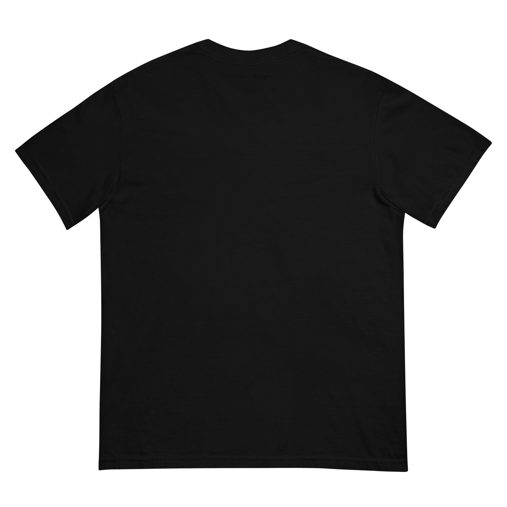 Perquin Designs Modern P black script logo tee